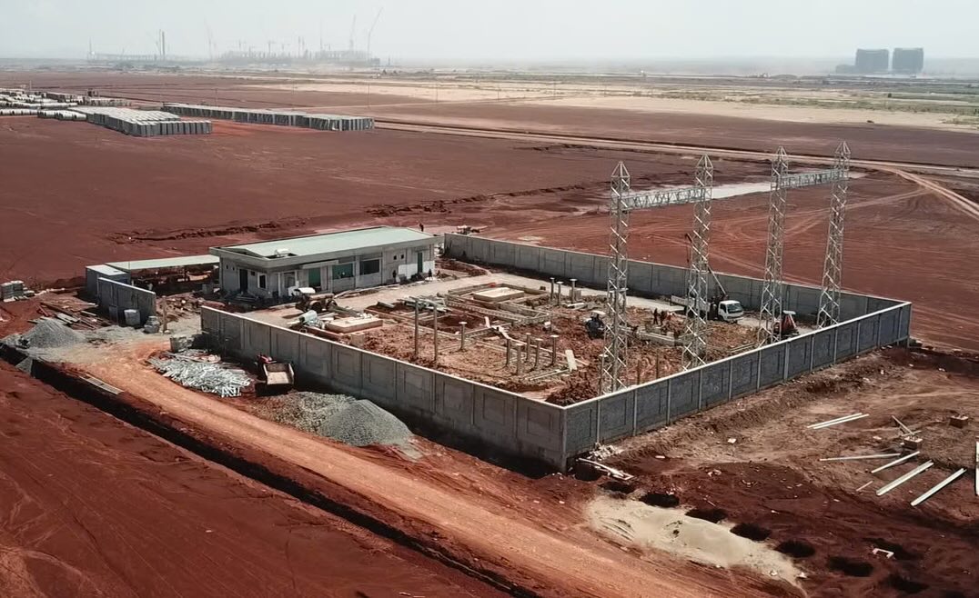 The Long Thanh Airport 110kV Transformer Station and Connection Line Project in Dong Nai Province is expected to be completed and energized by the end of November 2024. Photo: EVNSPC