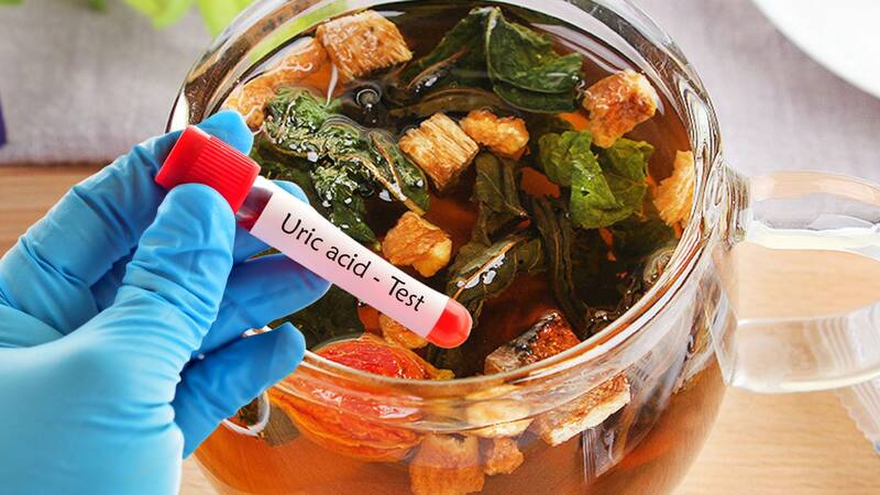 Chicory tea is good for people with high uric acid. Graphics: Ha May