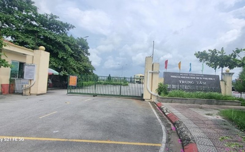Road motor vehicle driver training and testing center, Central College of Transport 2 located in Hai Phong. Photo: Mai Chi