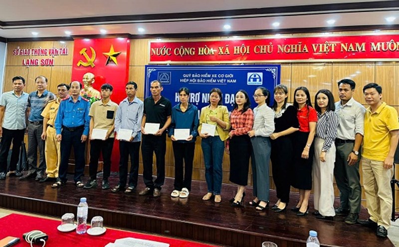 A case of support even though the person causing the accident did not buy motorbike insurance. Photo: Vietnam Insurance Association
