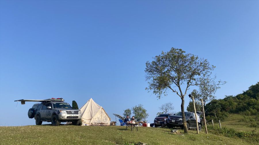 The trend of traveling by “mobile home” has flourished since the COVID-19 pandemic. Photo: Trang Vu