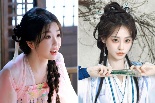 Ngu Thu Han and Chuc Tu Dan became closer after filming "Eternal Night Galaxy". Photo: Producer