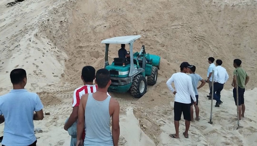 The scene of the incident that left a student dead. Photo: Song Minh.