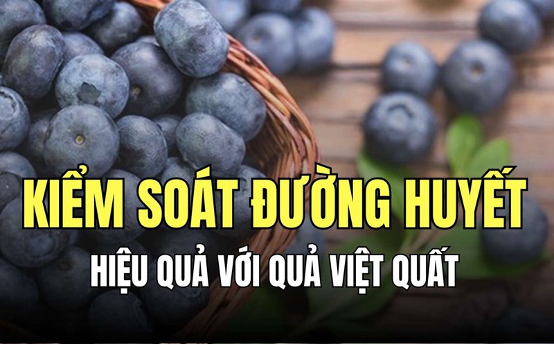 Blueberries are rich in fiber, helping to control blood sugar levels. Graphics: Minh Thuong