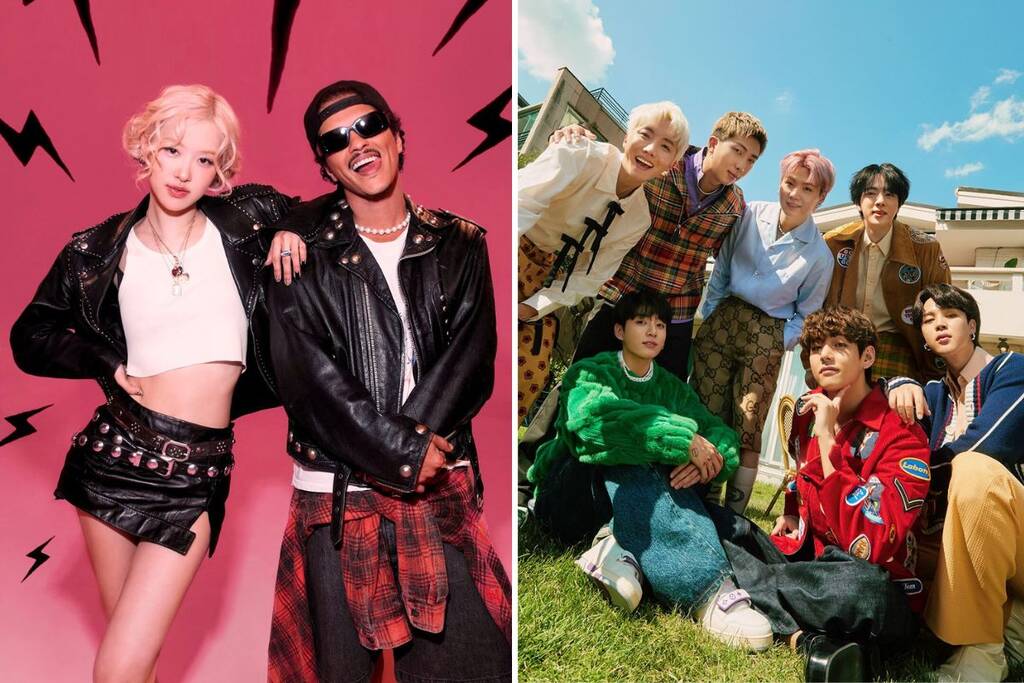 Money Today's article about BTS mentioned the hit "APT." by Rose and Bruno Mars. Photo: Naver