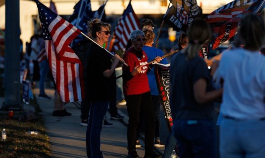 Những người ủng hộ cựu Tổng thống Donald Trump ở Easton, Pennsylvania. Ảnh: AFP
