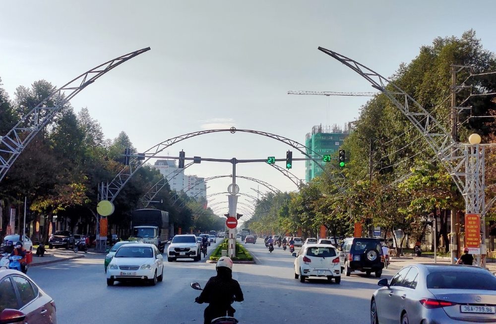 A street in the center of Thanh Hoa city. Photo: Quach Du