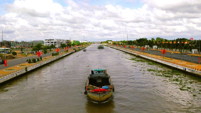 Trieu cuong thang 11 tai Hau Giang. Anh: Ta Quang.