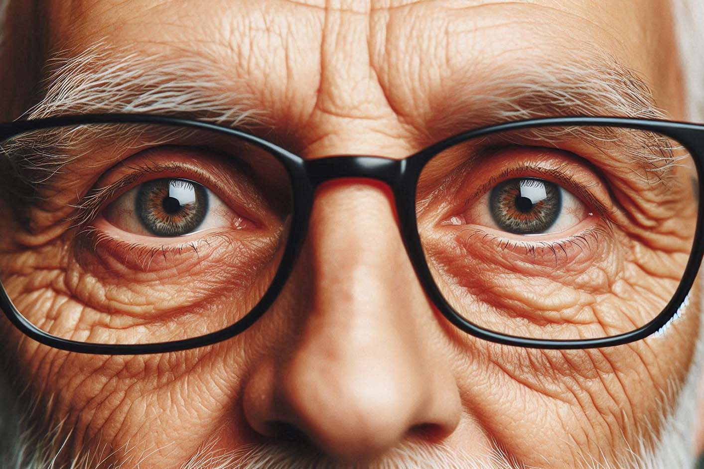 Eye aging can affect vision and overall eye health. Photo - AI: Ngoc Thuy
