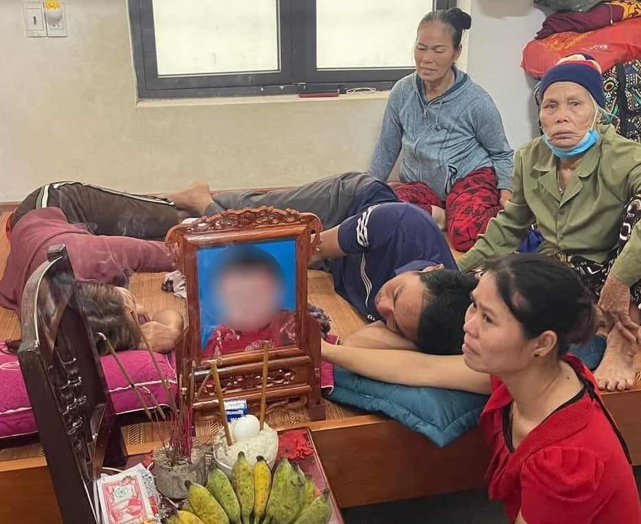 Child S in Quang Binh drowned and died. Photo: D. Hoang