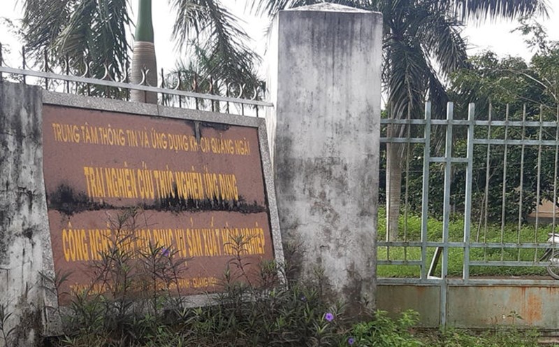 Experimental research and technology transfer camp of the Center for Application and Science and Technology Services of Quang Ngai province. Photo: Vien Nguyen