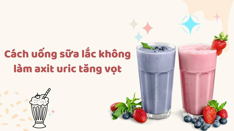 How to drink milkshakes without causing uric acid to spike.