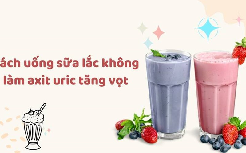 How to drink milkshakes without causing uric acid to spike.