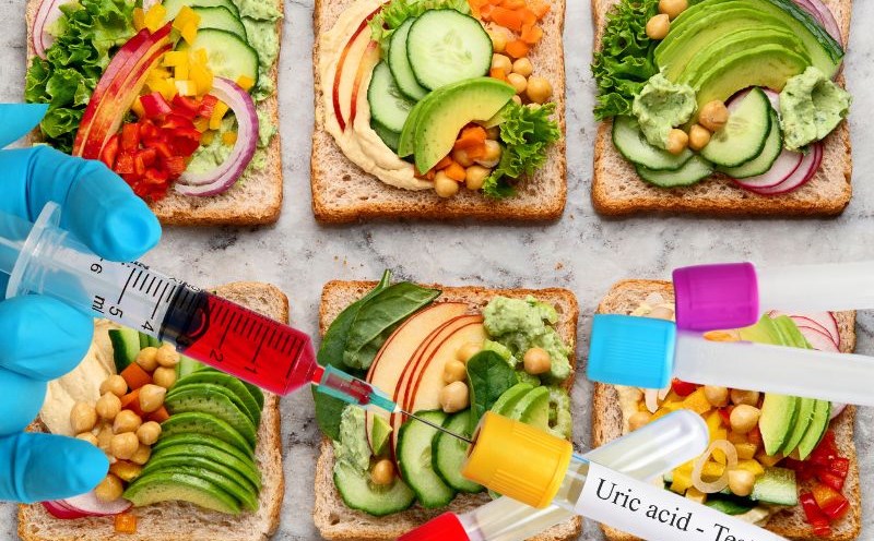 People with high uric acid may want to try a plant-based diet. Graphics: Ha May