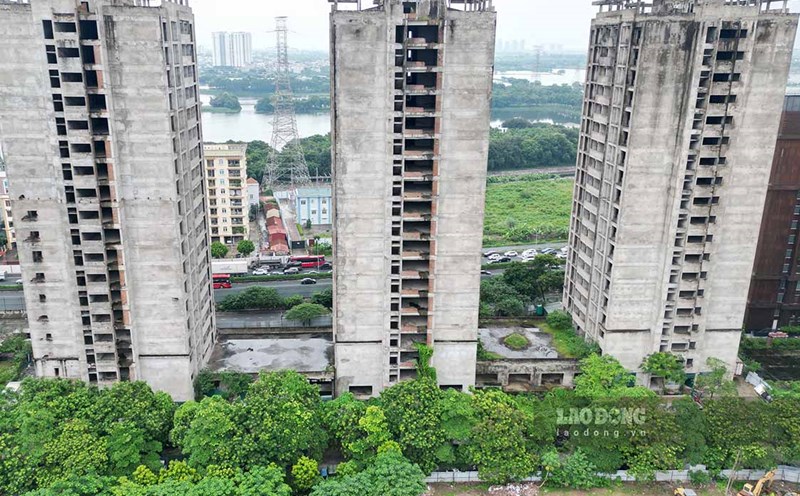 Investment project to build a residential area for students in Phap Van - Tu Hiep Urban Area (Hanoi). Photo: Ngoc Thuy