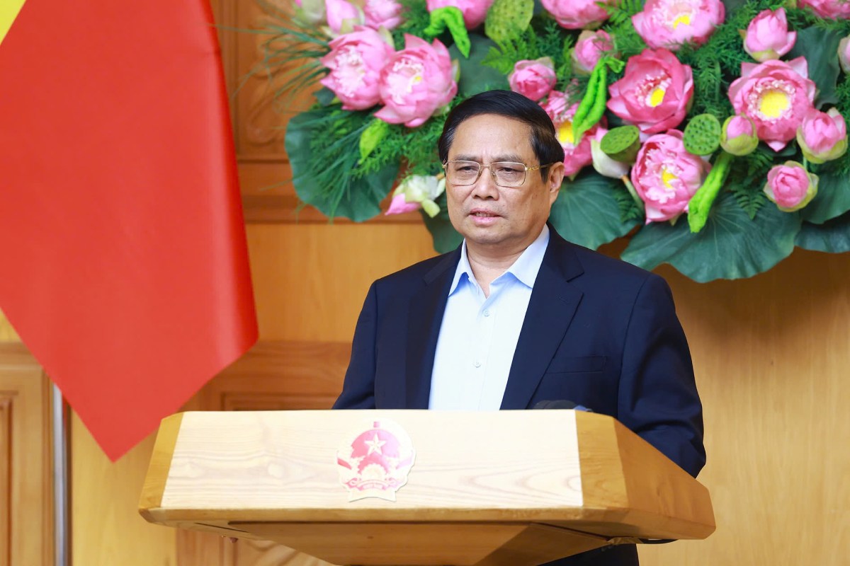 Prime Minister Pham Minh Chinh chaired the meeting. Photo: Nhat Bac