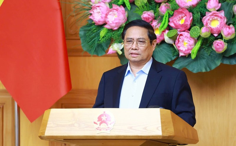 Prime Minister Pham Minh Chinh chaired the meeting. Photo: Nhat Bac