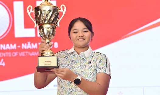 Nguyễn Bảo Châu vô địch giải golf Vì tài năng trẻ Việt Nam - Tiền Phong Golf Championship 2024. Ảnh: BTC