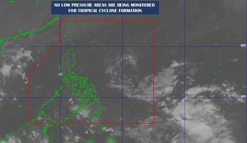 Khong co ap thap nao gan Philippines hoi 22h ngay 2.11. Anh: PAGASA