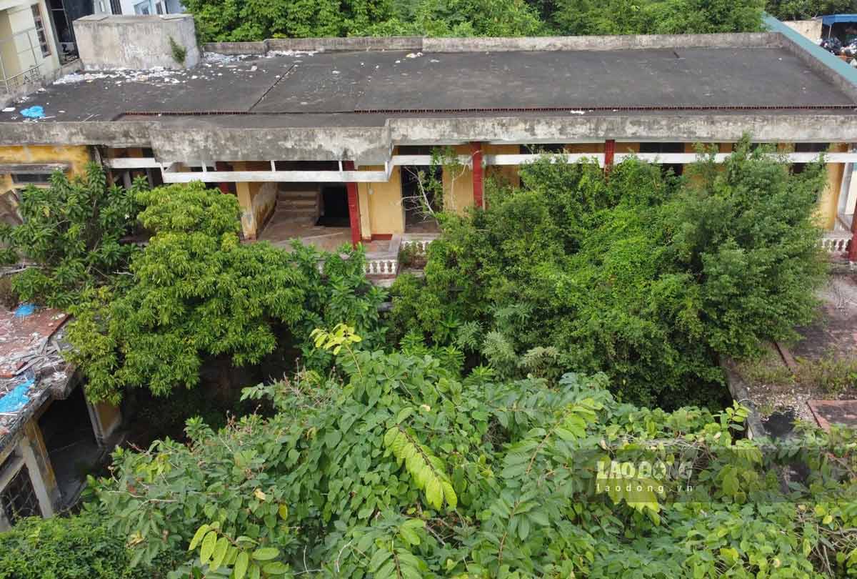 Những dãy nhà bỏ không đang trong tình trạng xuống cấp. Ảnh: Lao Động