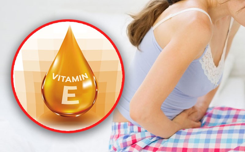 How to use vitamin E to help women reduce menstrual cramps. Graphics: Tuan Anh.