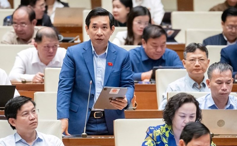 Delegate Nguyen Van Canh proposed adding content that teachers are not allowed to impart knowledge that they do not fully understand. Photo: National Assembly