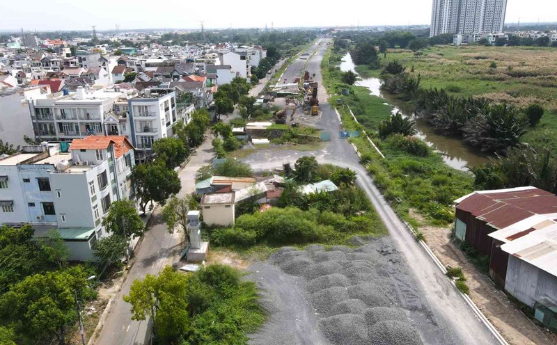 The 1,500 billion VND project is still stuck in land acquisition issues. Photo: Minh Quan