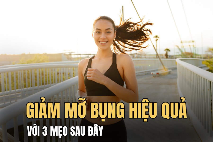 Stop eating late at night, exercise and control starch to help reduce belly fat quickly. Graphics: Hoai Lan