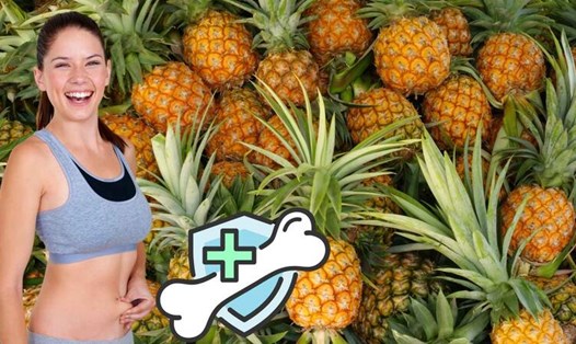 Dứa giúp giảm mỡ bụng và tốt cho xương. Đồ họa: Hạ Mây
