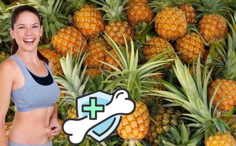 Pineapple helps reduce belly fat and is good for bones. Graphics: Ha May