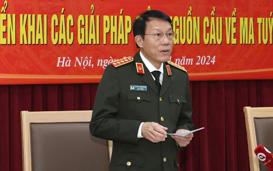 General Luong Tam Quang - Minister of Public Security - has just sent a letter of commendation to the Hanoi City Police. Photo: H.Huy