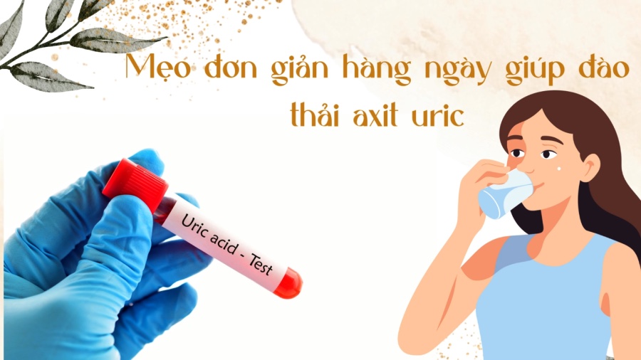 Simple daily tips to help eliminate uric acid. Graphics: Phuong Anh