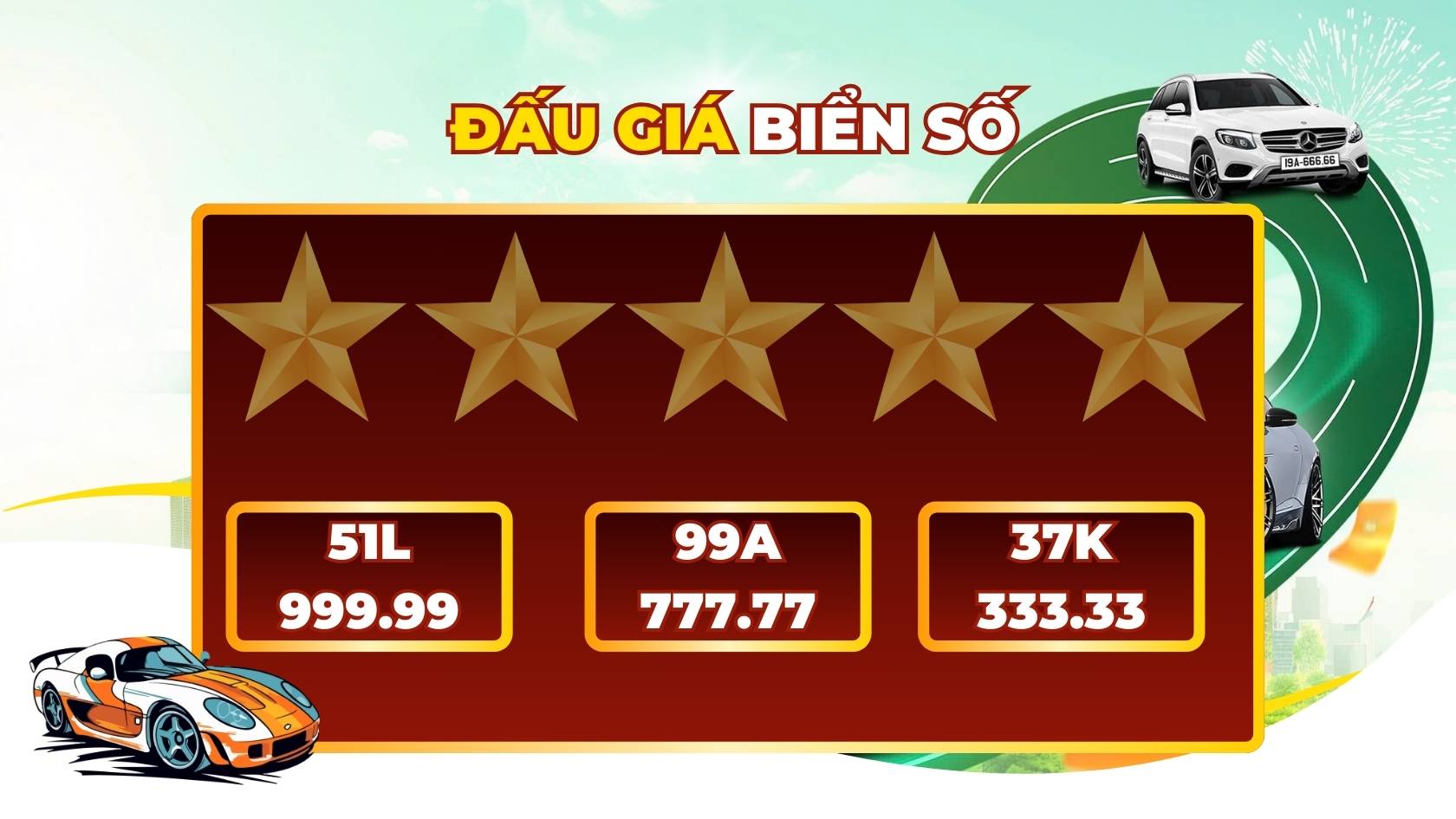 A series of five-digit license plates worth billions of dong are available in the auction on November 21