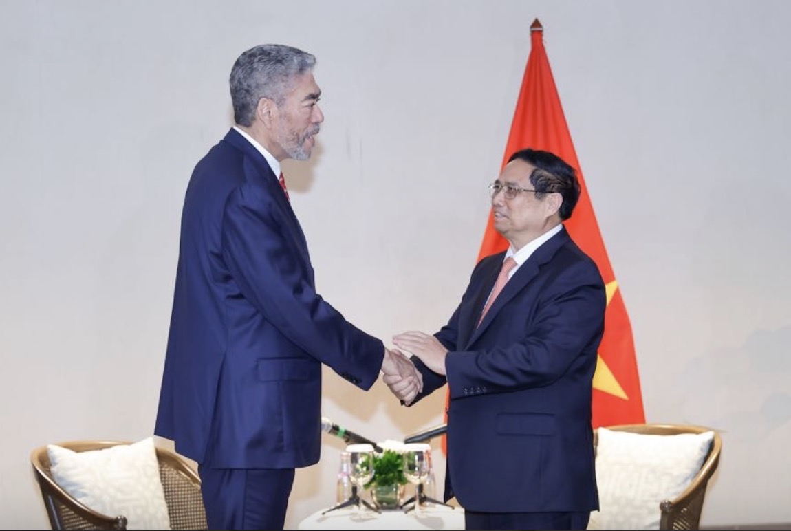Prime Minister Pham Minh Chinh received Mr. Miguel Mejia - General Secretary of the United Left Movement (MIU) Party, Minister of Regional Integration Policy of the Dominican Republic. Photo: VNA
