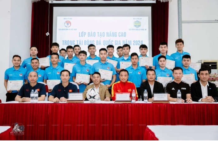 Lop dao tao trong tai nang cao quoc gia 2024 tai Nghe An. Anh: VFF