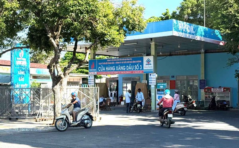 Many gas stations in Vung Tau were sealed. Photo: Thanh An