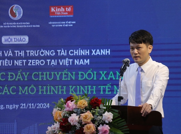 Mr. Doan Truong Giang, Deputy Director of the Center for Natural Resources and Environment Communication, said that priority should be given to developing the carbon market. Photo: Nguyen Linh