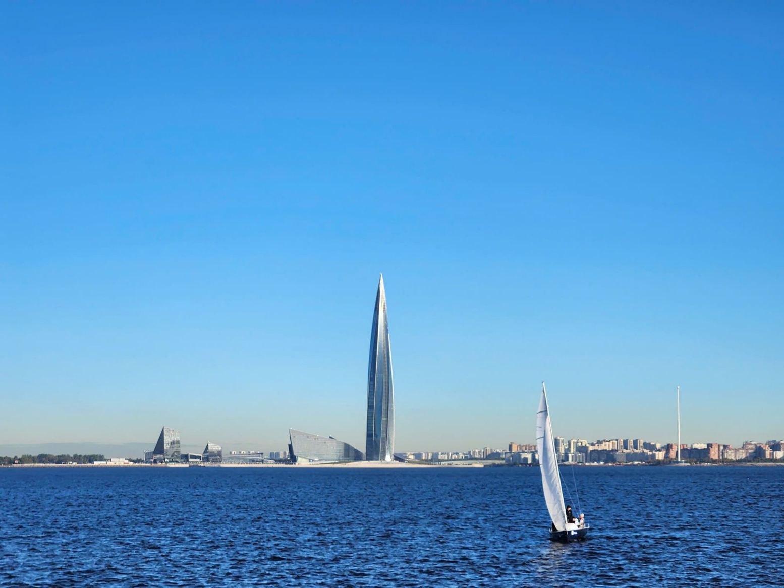 Lakhta Center - an 87-story skyscraper in the suburbs of Lakhta, Saint Petersburg, Russia. Photo: Huy Le