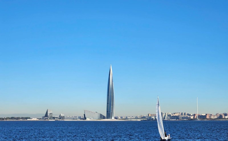 Lakhta Center - an 87-story skyscraper in the suburbs of Lakhta, Saint Petersburg, Russia. Photo: Huy Le