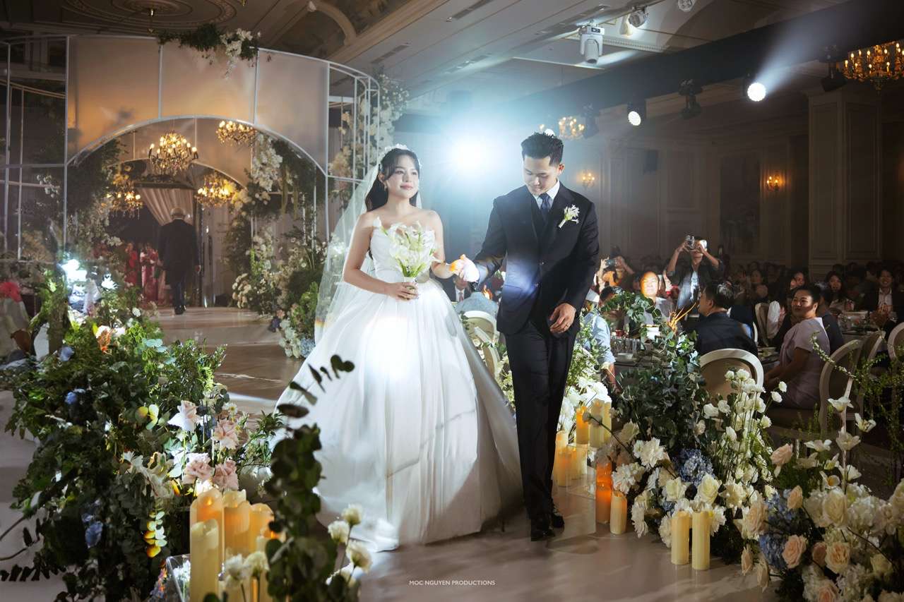 Thai Trinh with her husband. Photo: Artist provided.