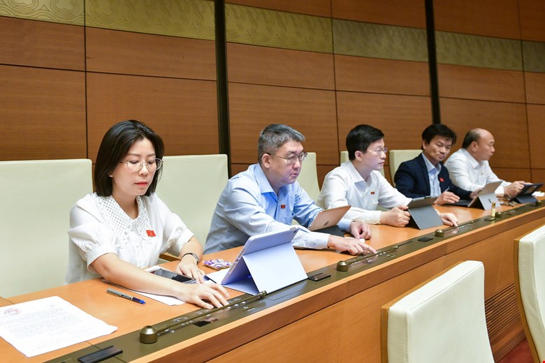 The National Assembly officially passed the Law amending and supplementing a number of articles of the Pharmacy Law. Photo: Quochoi.vn