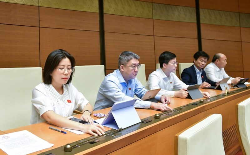 The National Assembly officially passed the Law amending and supplementing a number of articles of the Pharmacy Law. Photo: Quochoi.vn