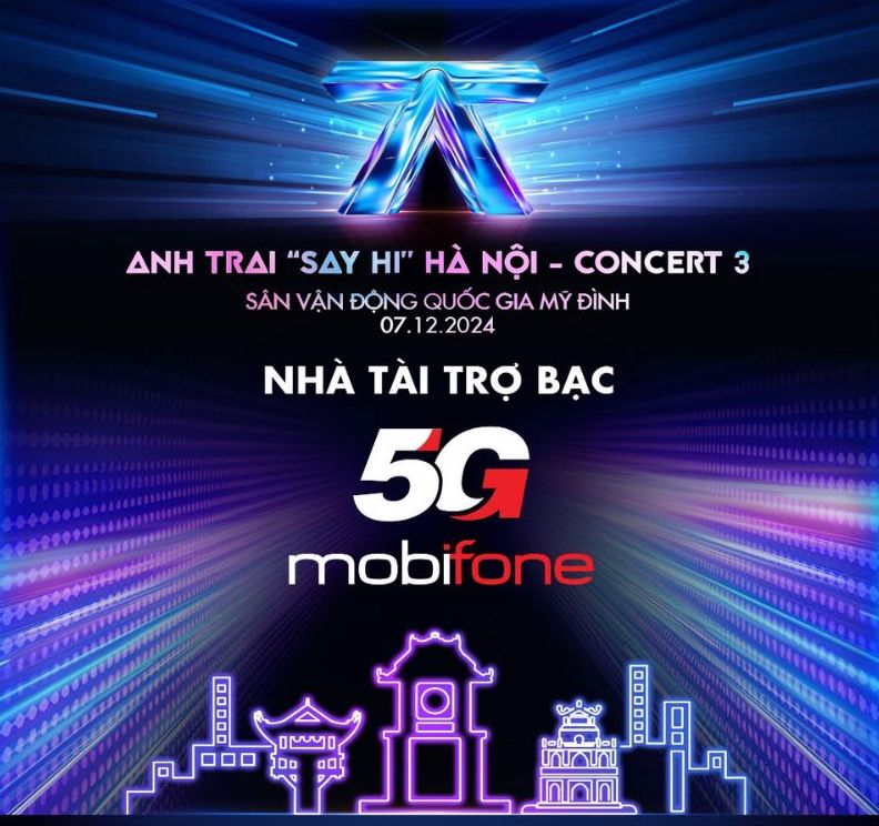 MobiFone tung uu dai doc quyen cho khach hang, tang mien phi ve xem concert 3 Anh Trai Say Hi.