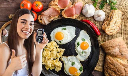 Người có đường huyết cao nên ăn sáng đúng cách. Đồ họa: Hạ Mây