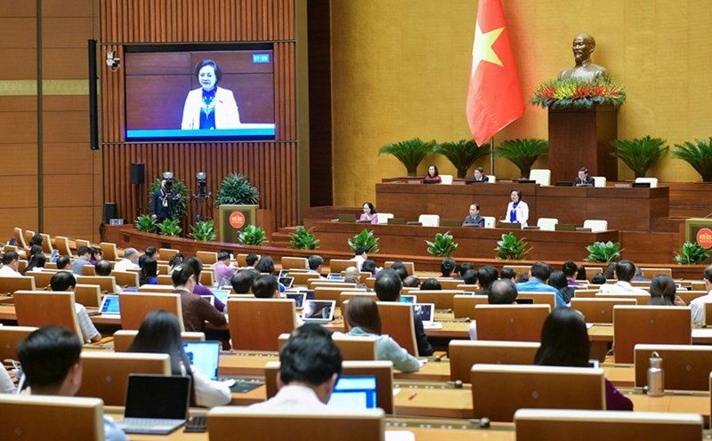The program of the 8th session of the National Assembly has been adjusted for the second time. The National Assembly will meet separately to discuss personnel matters from the late afternoon of November 27 and on November 28. Photo: Quochoi.vn