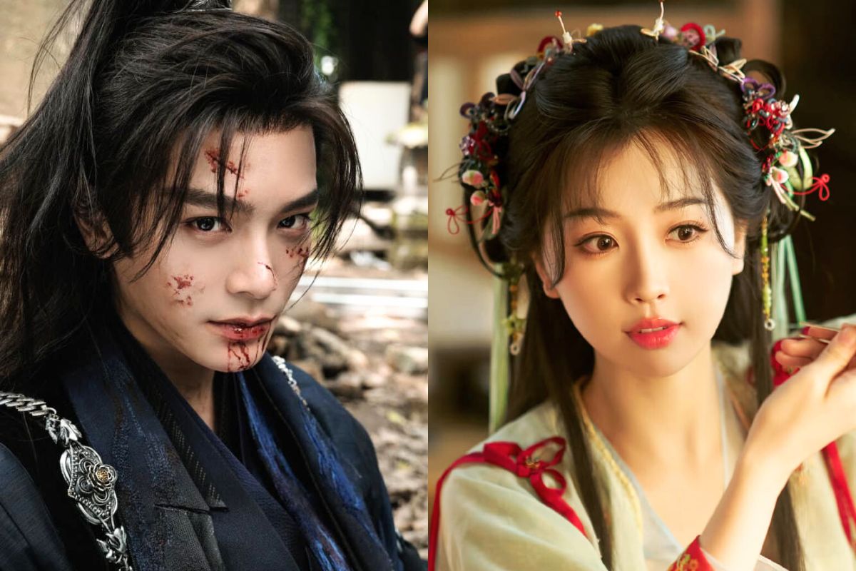 Dinh Vu He enthusiastically supports Ngu Thu Han. Photo: Weibo