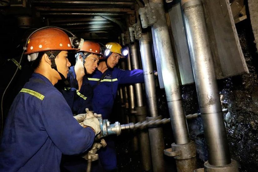 Workers in the coal and mineral industry. Photo: TKV Trade Union