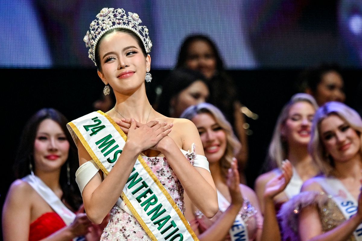 Miss Thanh Thuy and memorable moments at Miss International 2024. Photo: AFP