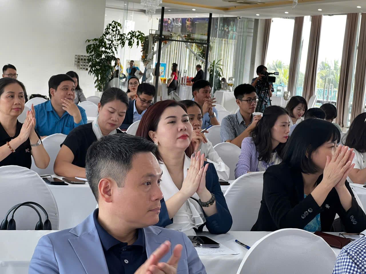 Delegates attending the training session. Photo: Minh Huong.
