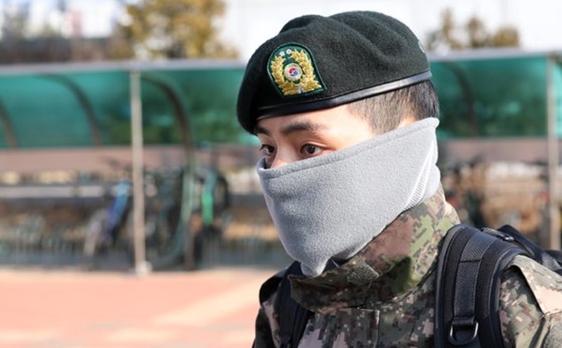 BTS's V is currently in the military. Photo: Yonhap